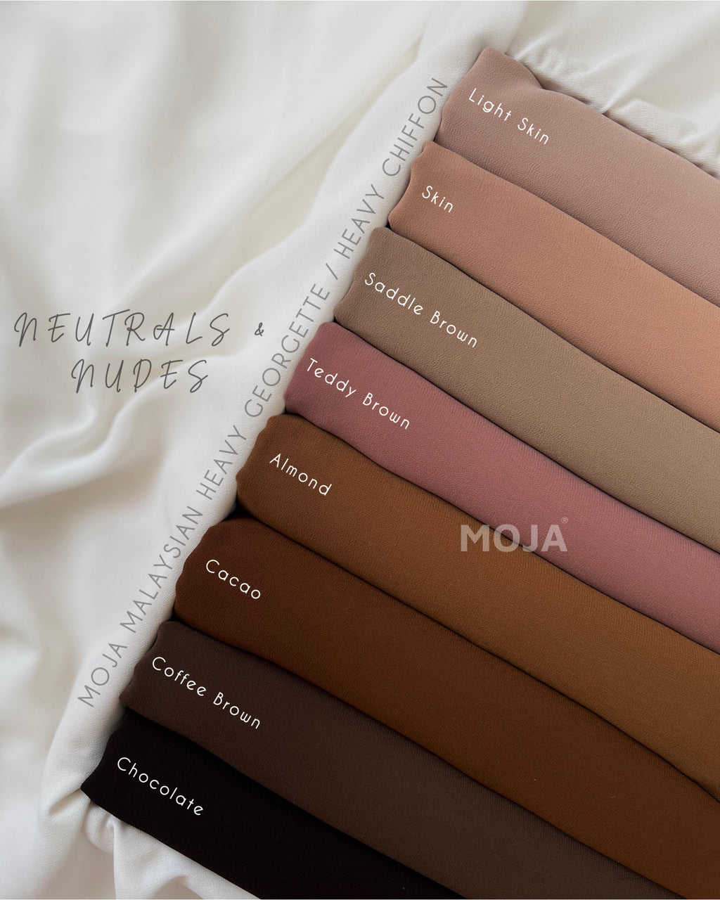 MOJA LIMITED EDITION MALAYSIAN HEAVY CHIFFON