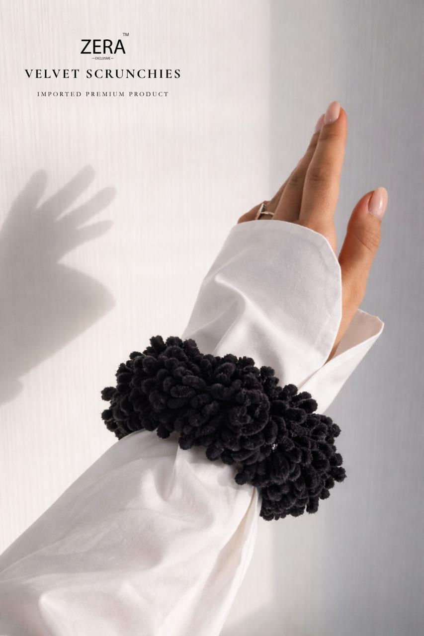 ✨ ZERA Velvet Scrunchies – Imported Premium Product ✨