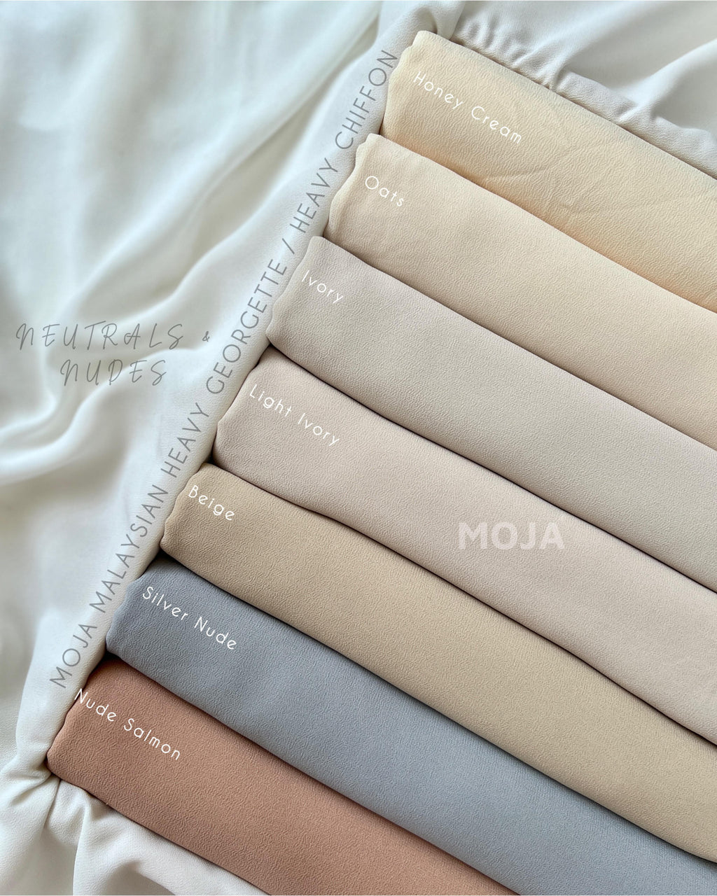 MOJA LIMITED EDITION MALAYSIAN HEAVY CHIFFON