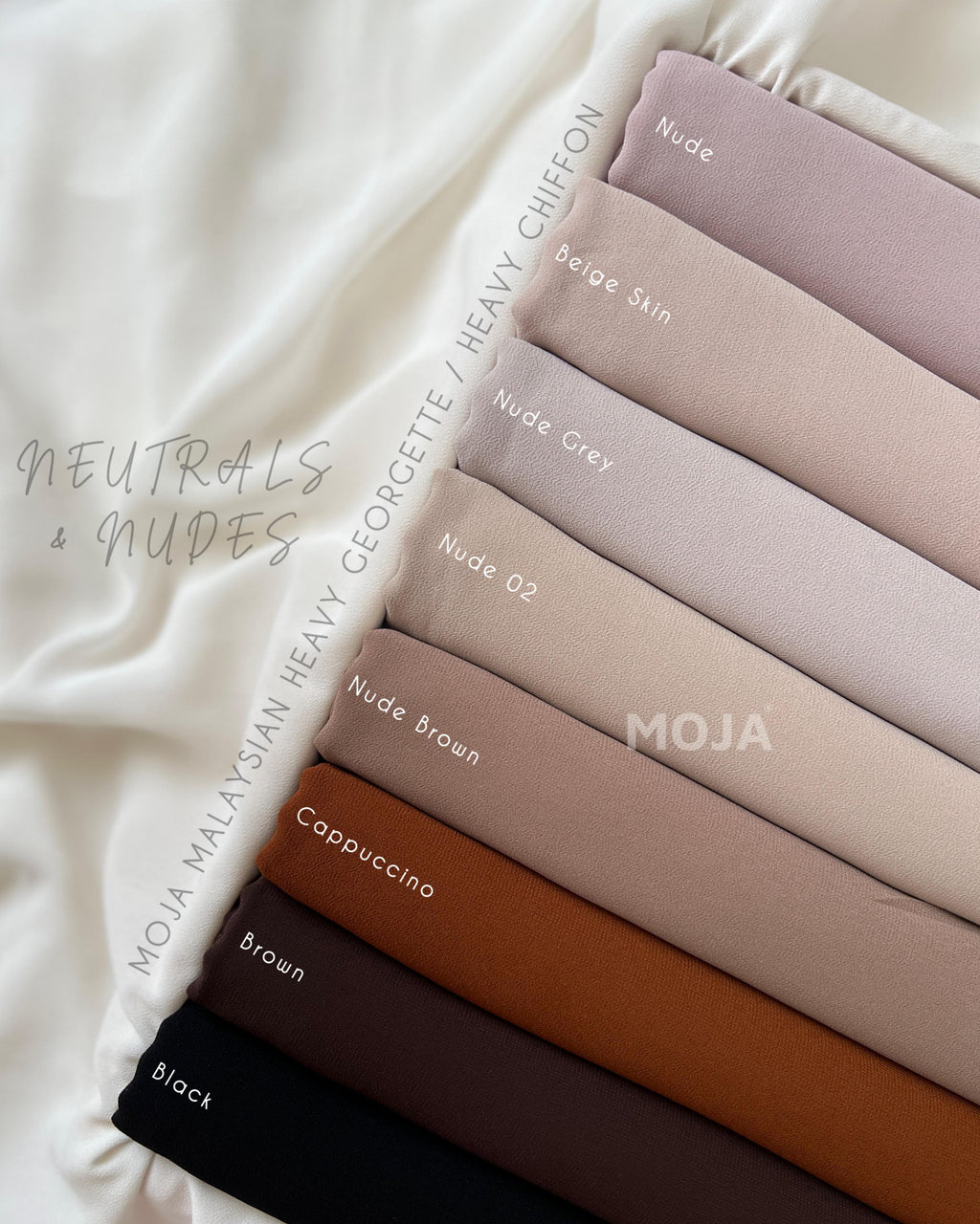 MOJA LIMITED EDITION MALAYSIAN HEAVY CHIFFON