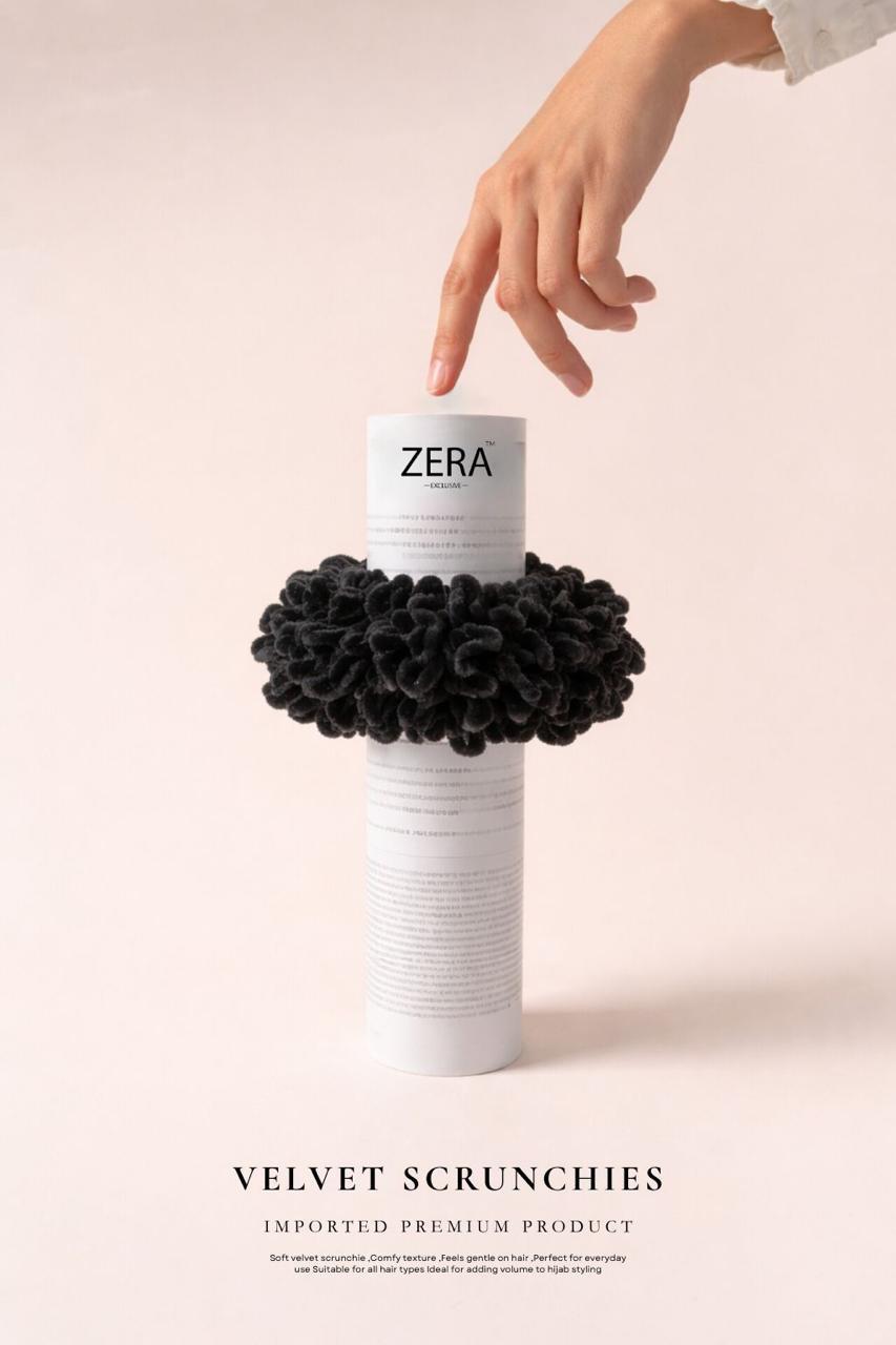 ✨ ZERA Velvet Scrunchies – Imported Premium Product ✨
