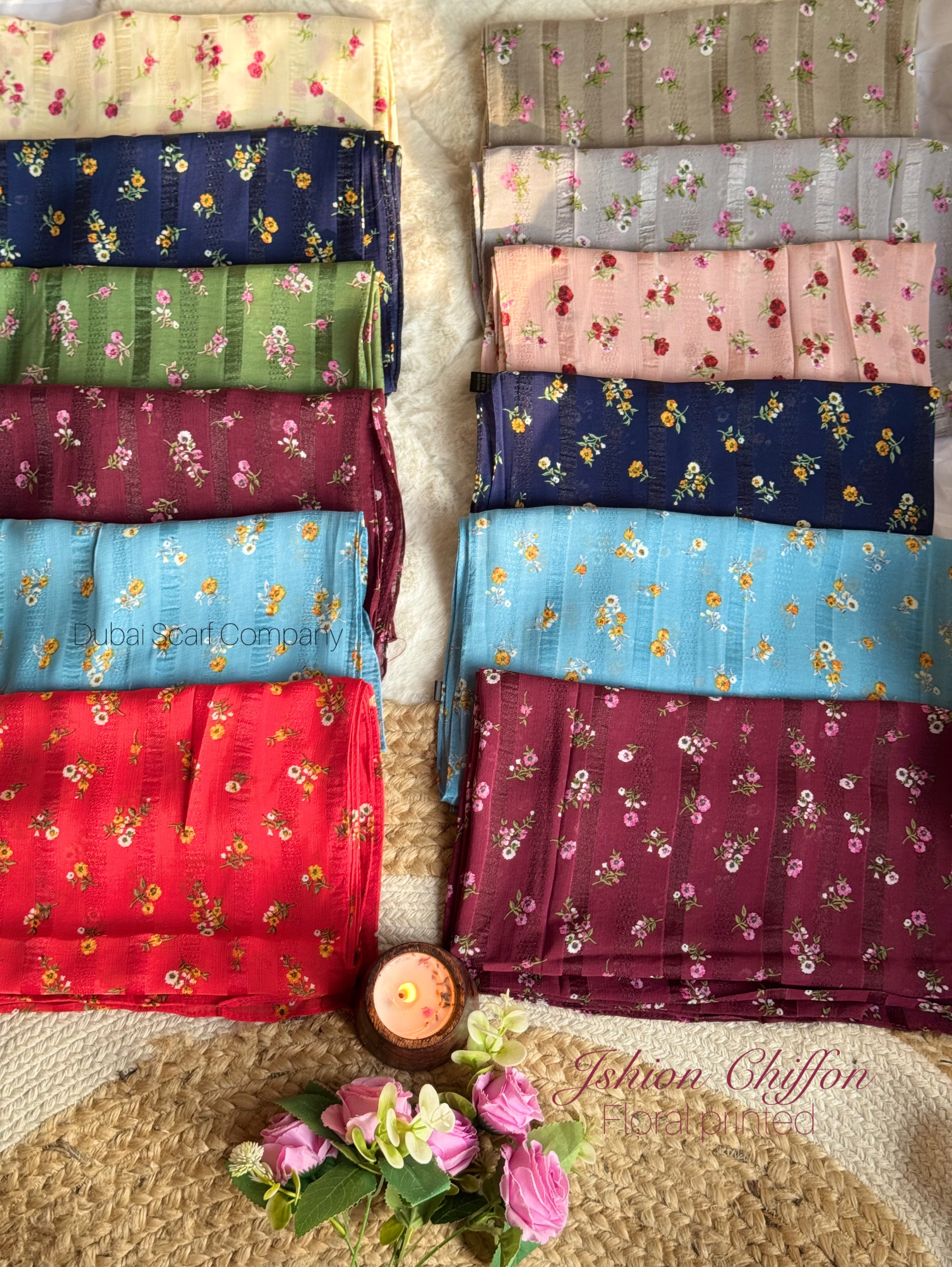 DSC JSHION CHIFFON FLORAL PRINTED HIJABS