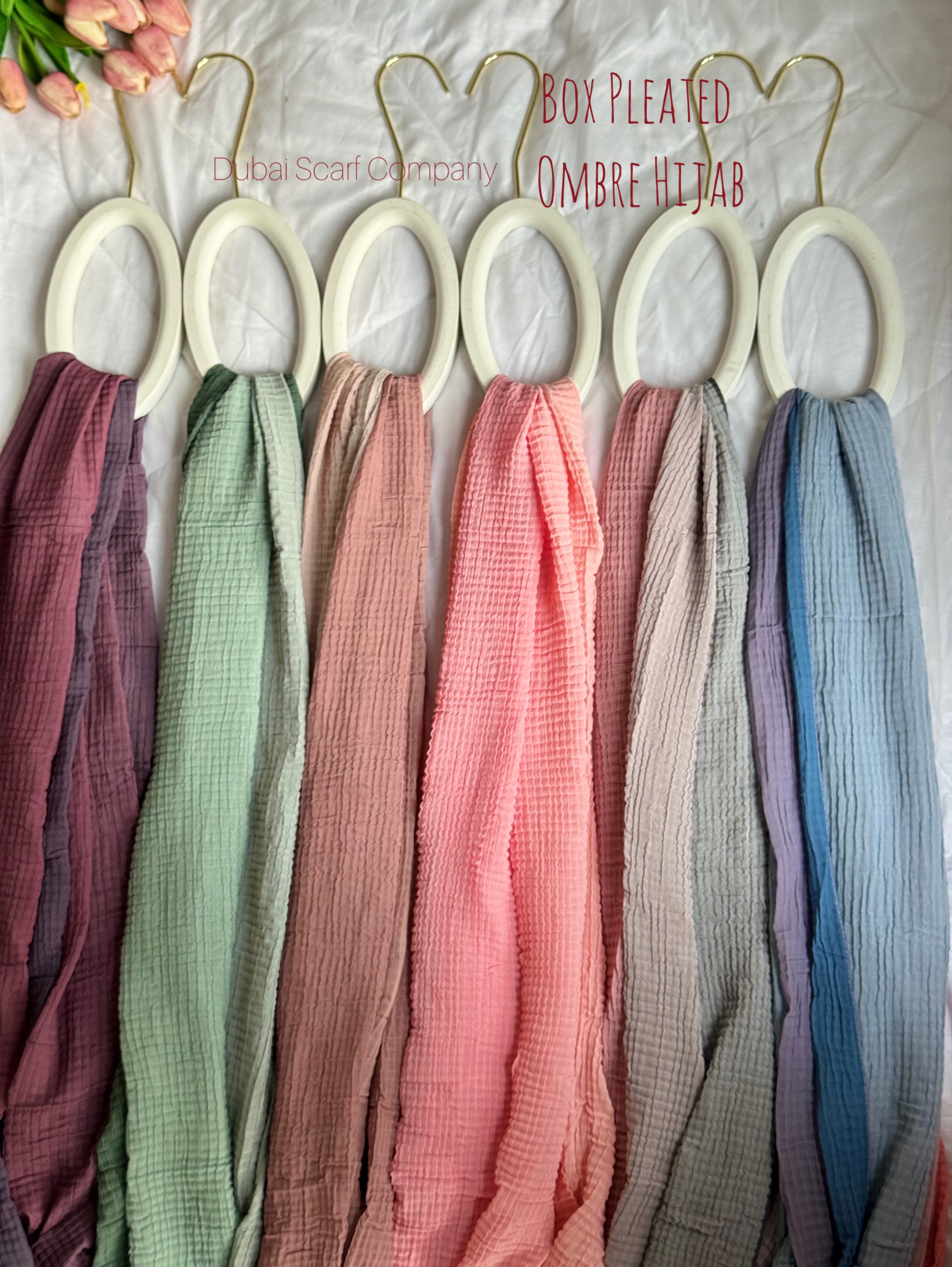DSC BOX PLEATED OMBRE HIJABS
