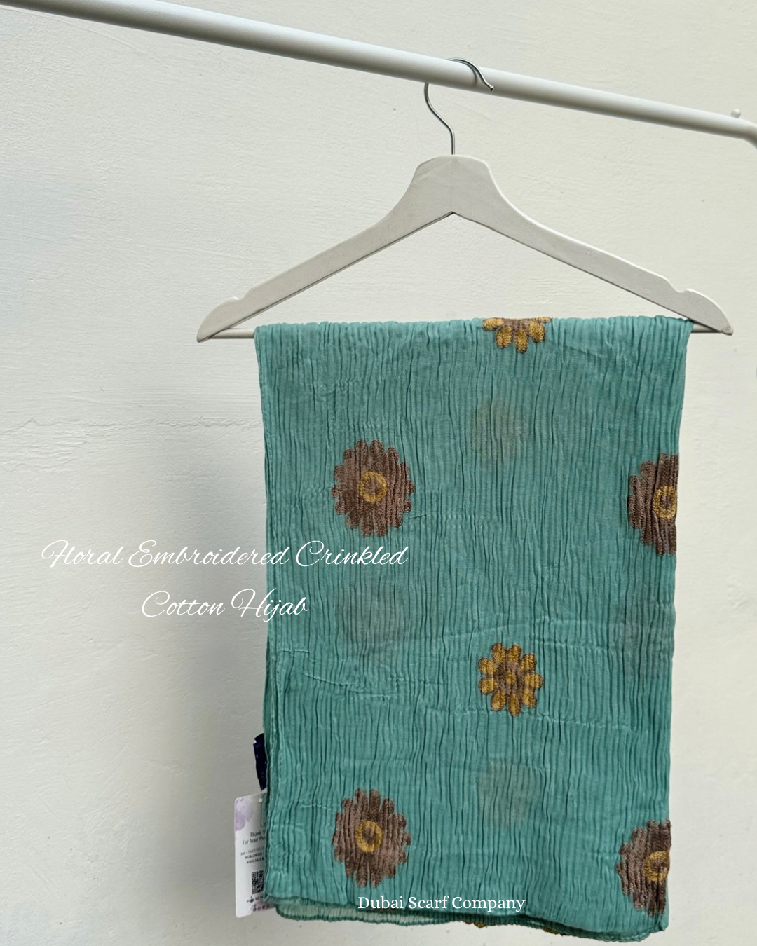 DSC FLORAL EMBROIDERED CRINKLED COTTON HIJABS