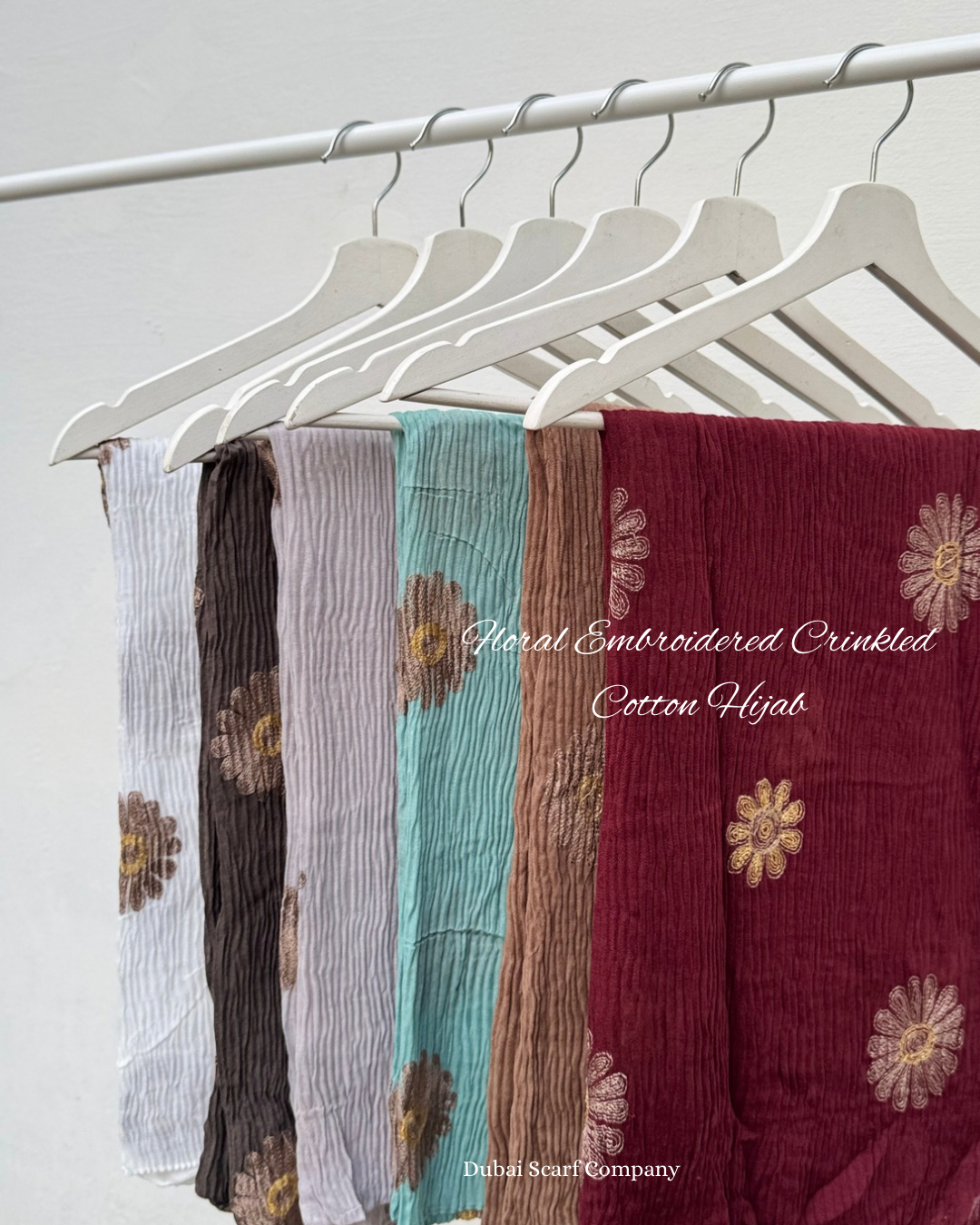 DSC FLORAL EMBROIDERED CRINKLED COTTON HIJABS