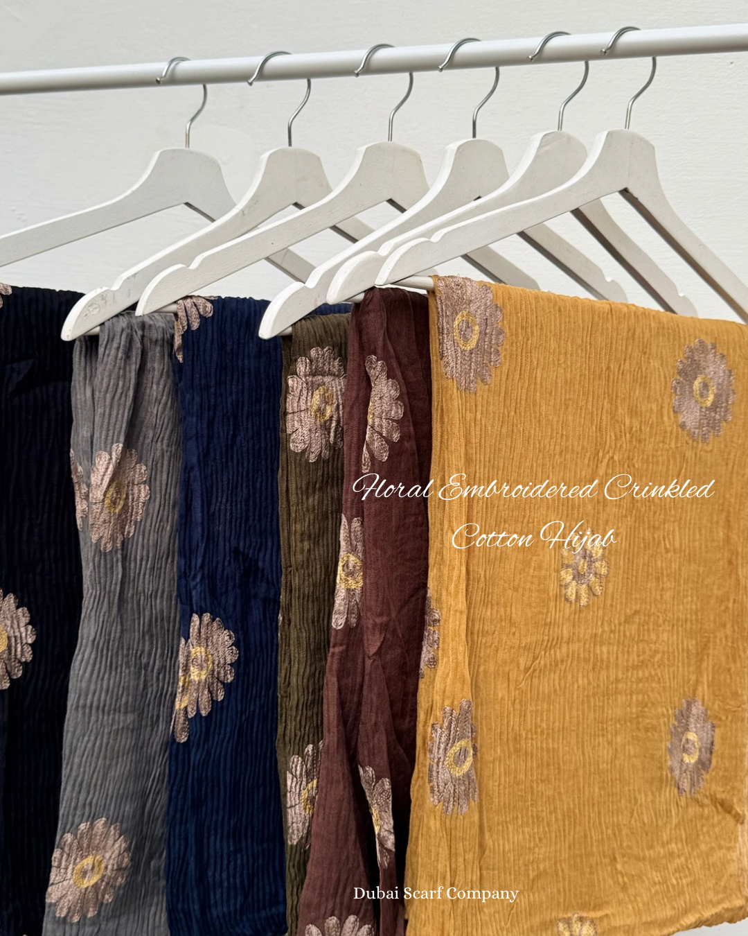 DSC FLORAL EMBROIDERED CRINKLED COTTON HIJABS