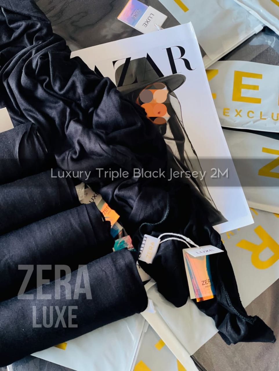 ZERA LUXE TRIPLE BLACK JERSEY HIJABS