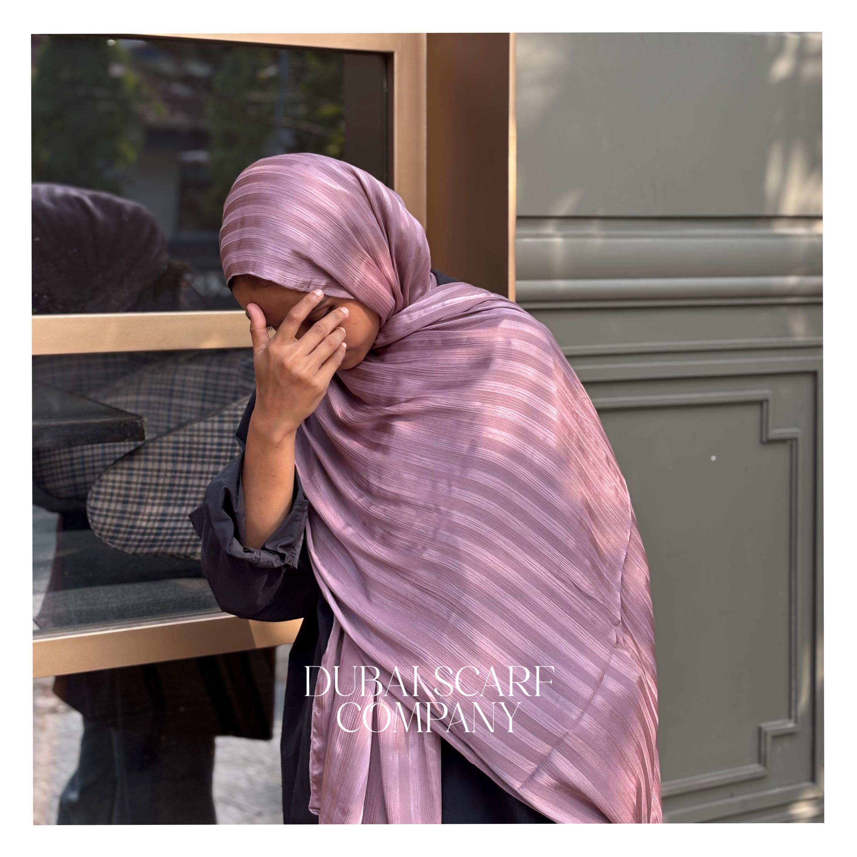 DSC SATIN STRIPES HIJAB