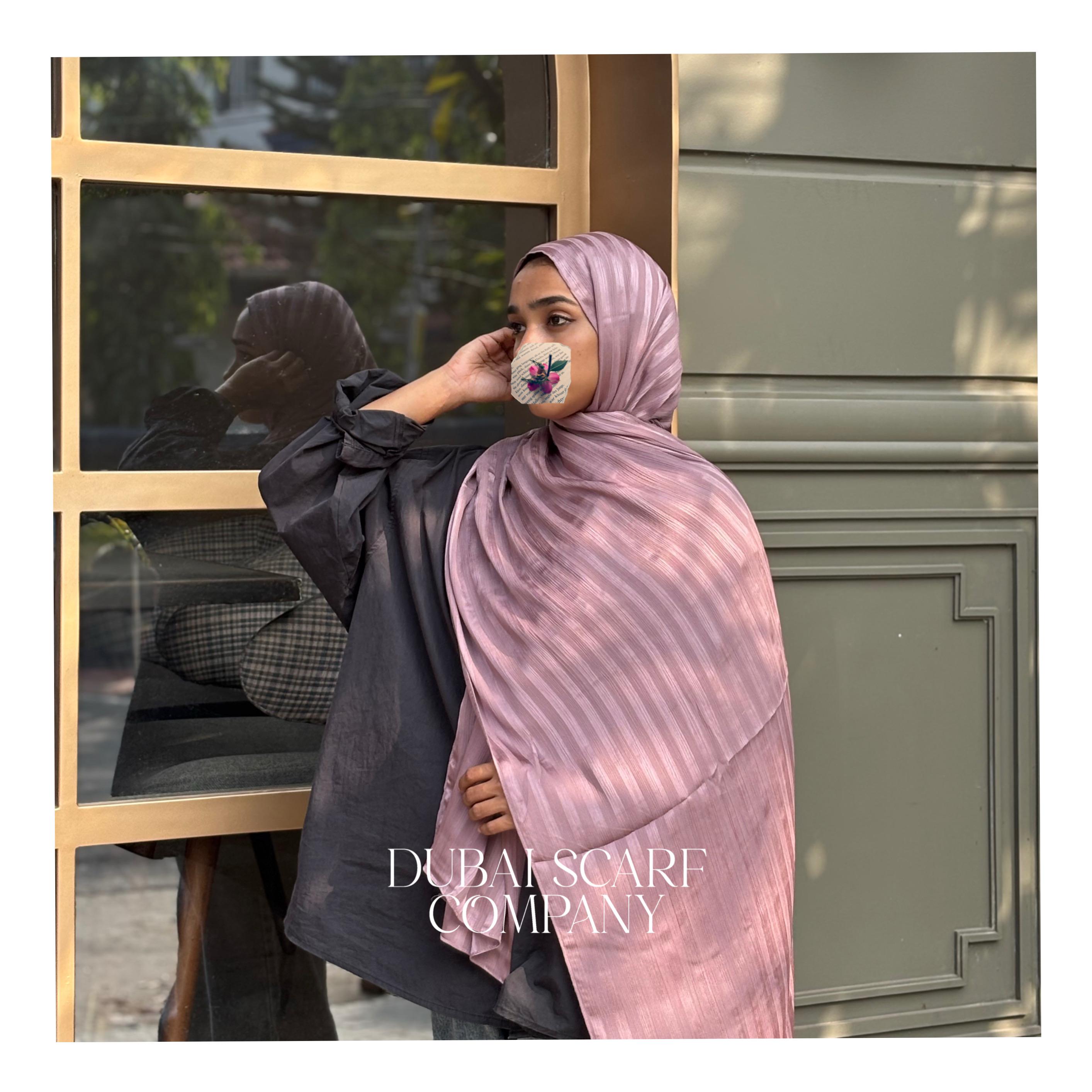 DSC SATIN STRIPES HIJAB