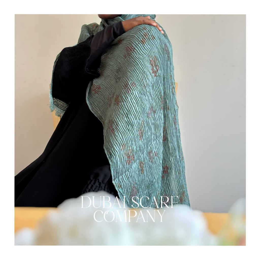 DSC PRINTED CRINKLE COTTON HIJABS WITH FRAYED BORDER