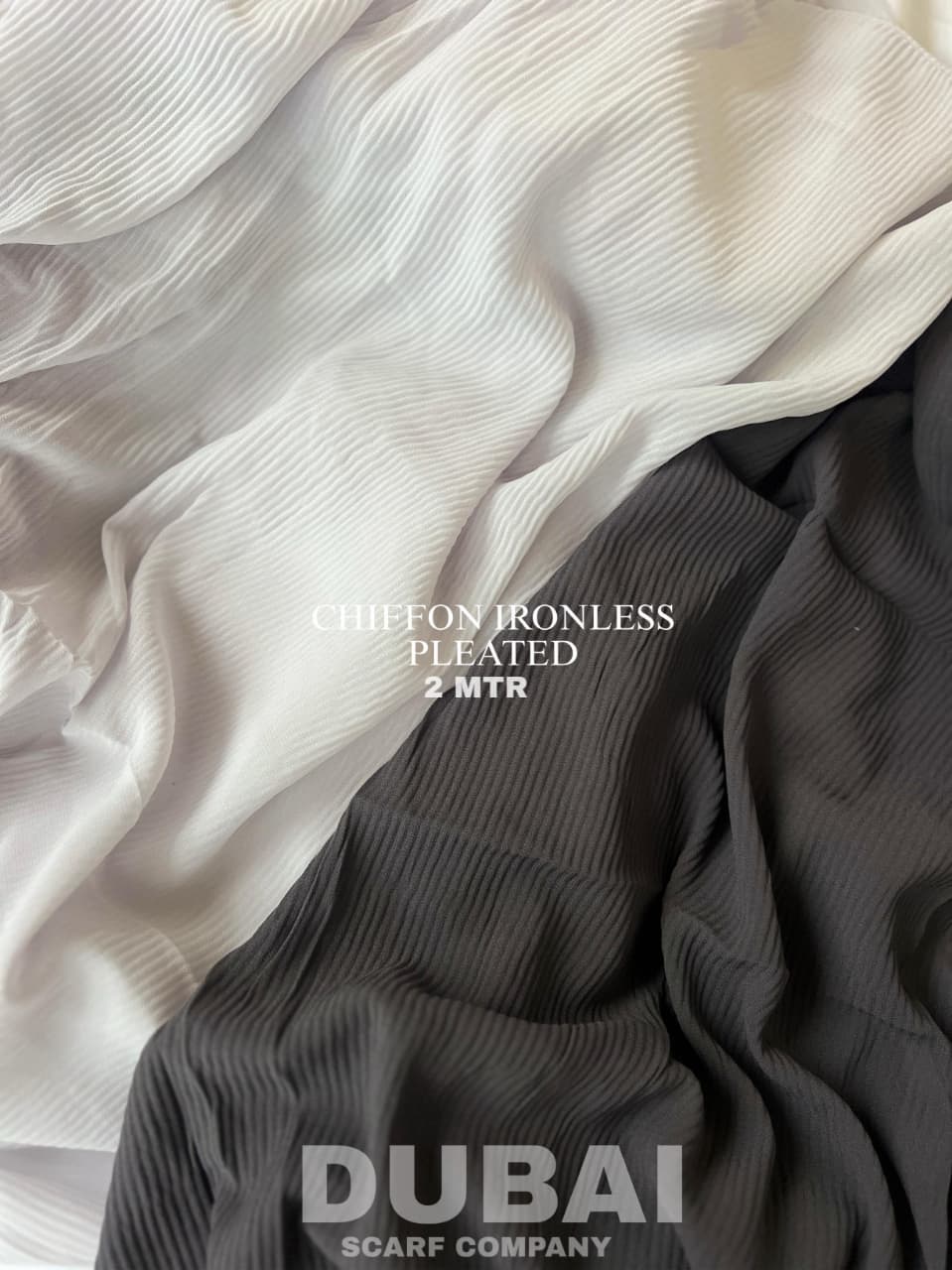 CHIFFON IRONLESS PLEATED HIJABS