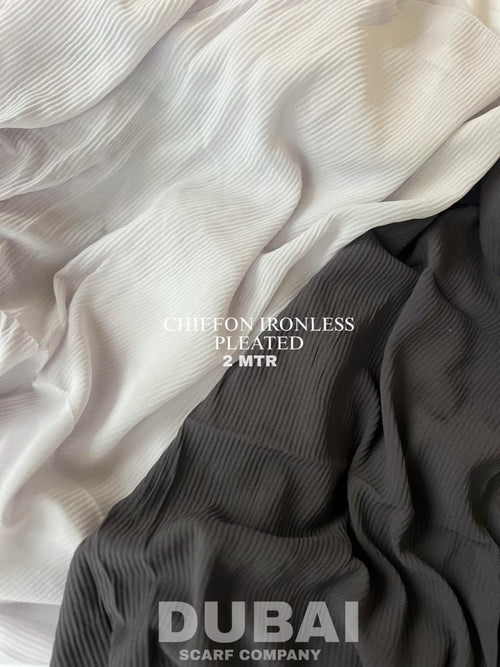 CHIFFON IRONLESS PLEATED HIJABS