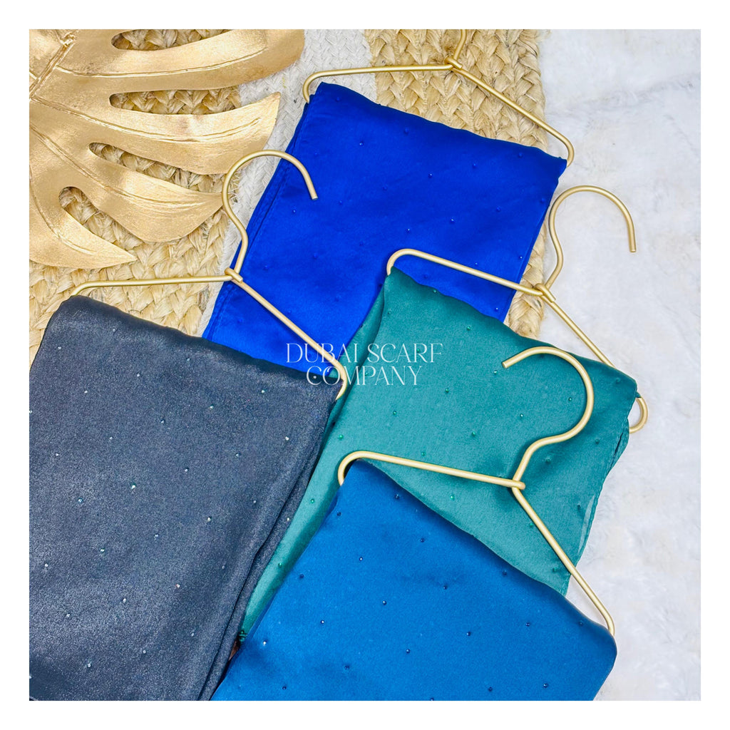 DSC PREMIUM STONE EMBELLISHED SATIN HIJABS