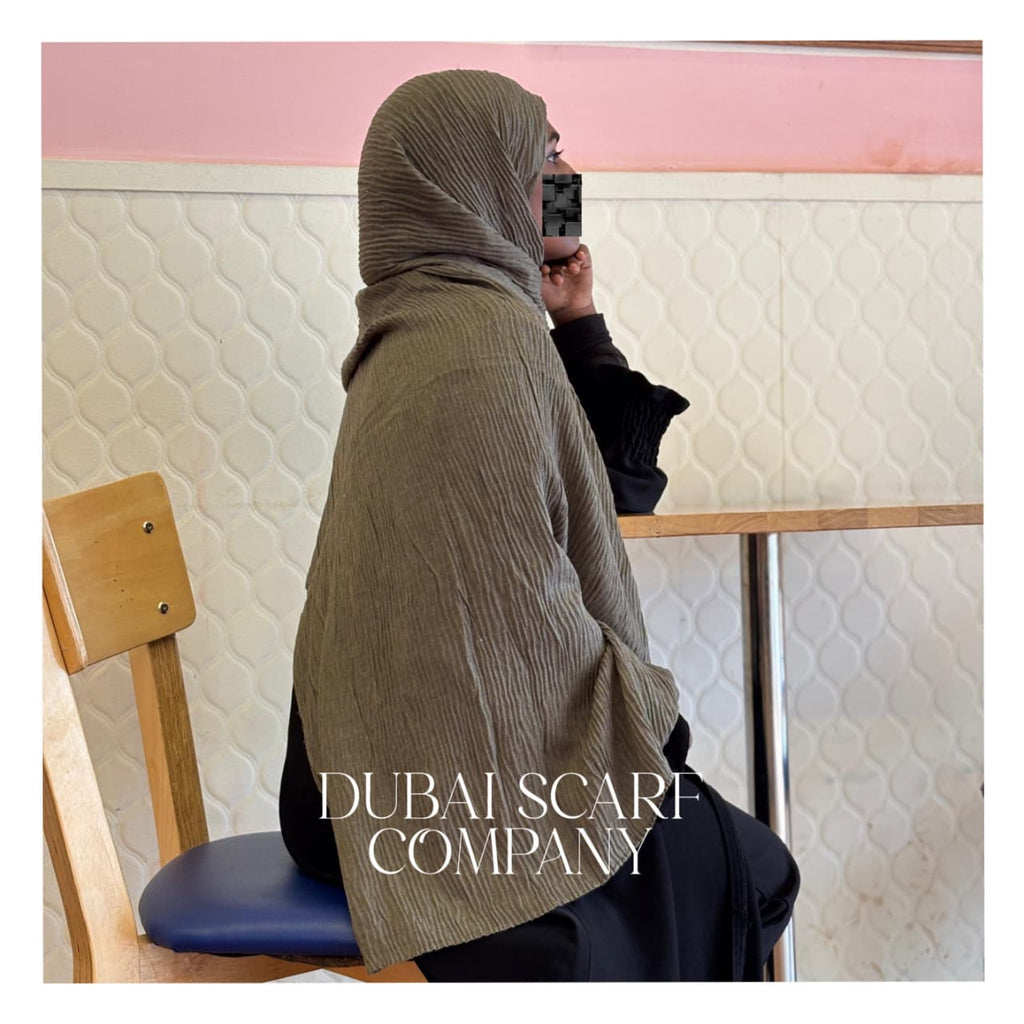 DSC CRINKLE PLEATED COTTON HIJABS