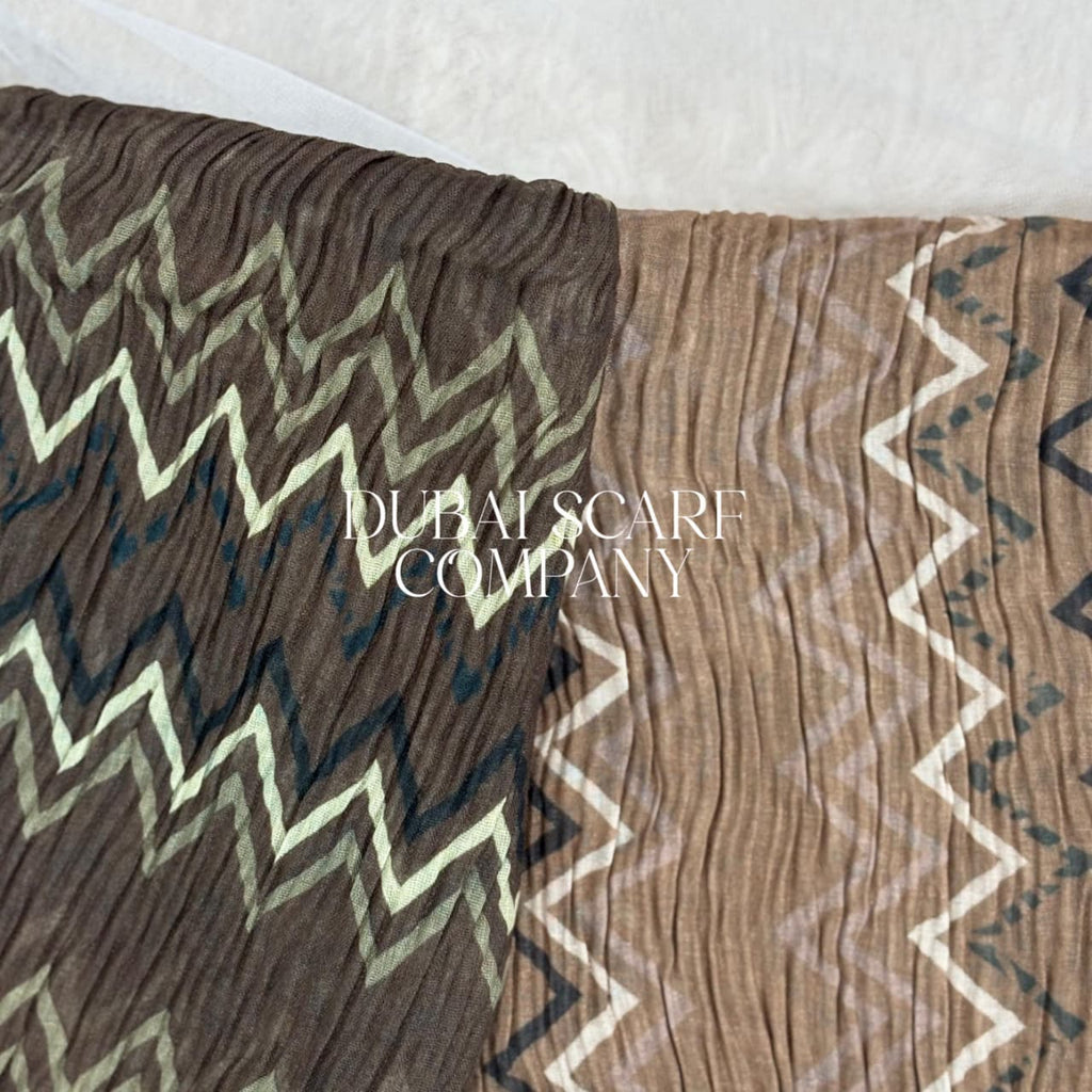 DSC PRINTED COTTON HIJABS -ZIGZAG