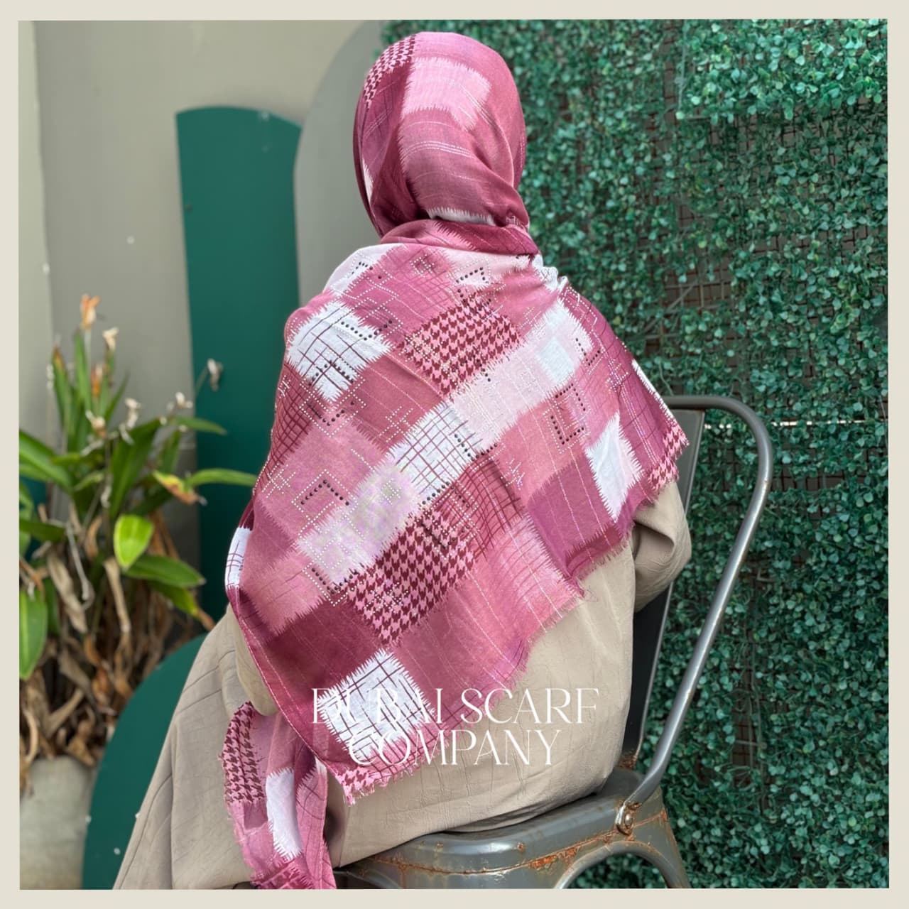 DSC TEXTURED CHECK STONE HIJABS