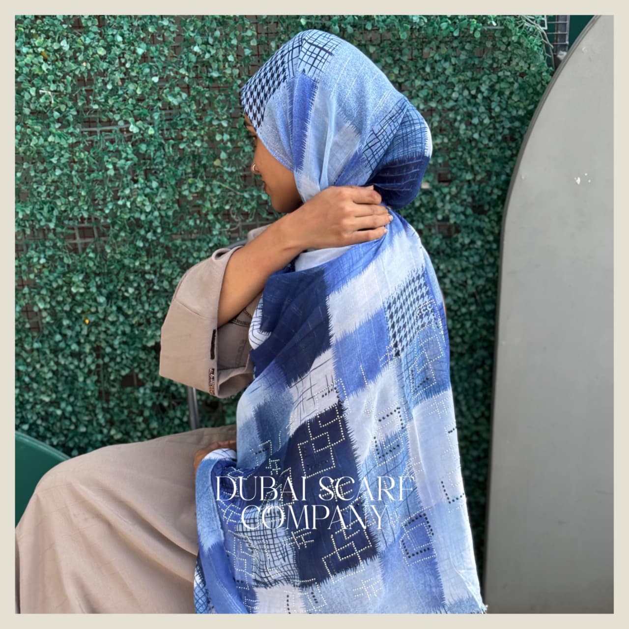 DSC TEXTURED CHECK STONE HIJABS
