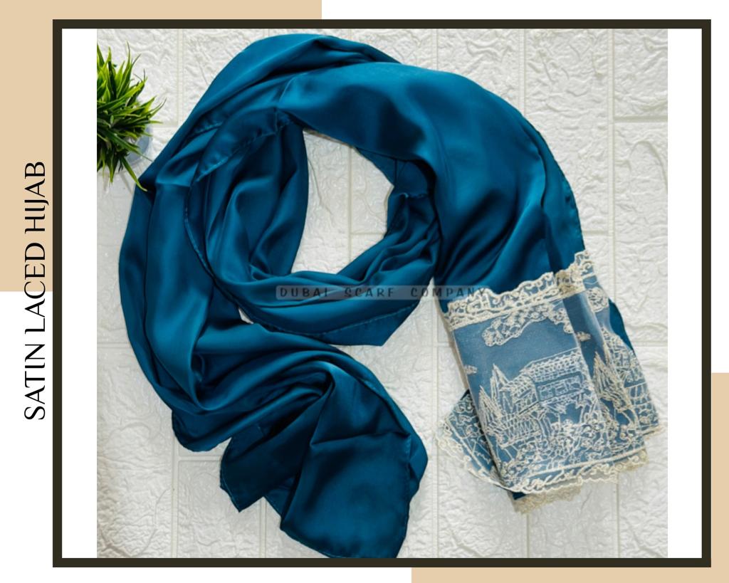 SATIN LACED HIJAB