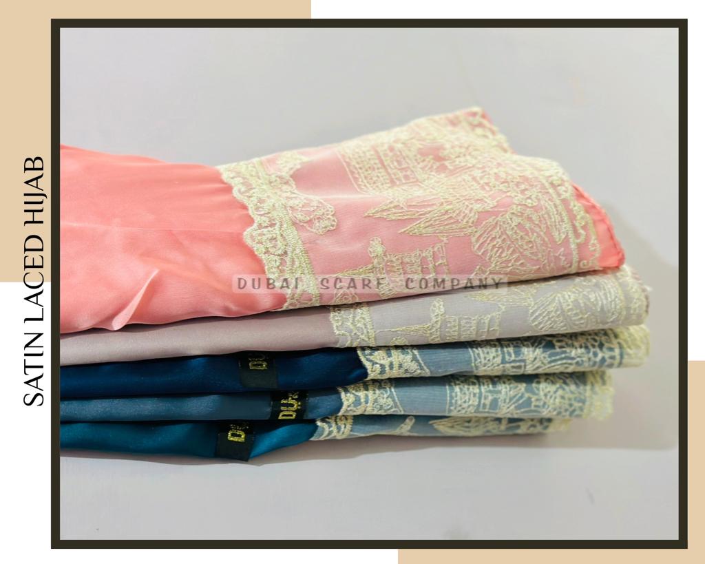 SATIN LACED HIJAB