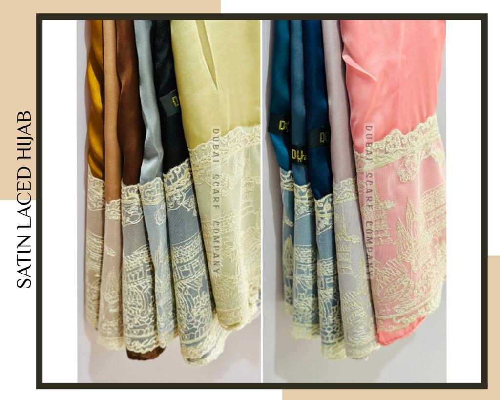 SATIN LACED HIJAB