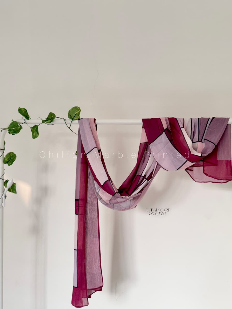 CHIFFON MARBLE PRINTED HIJAB