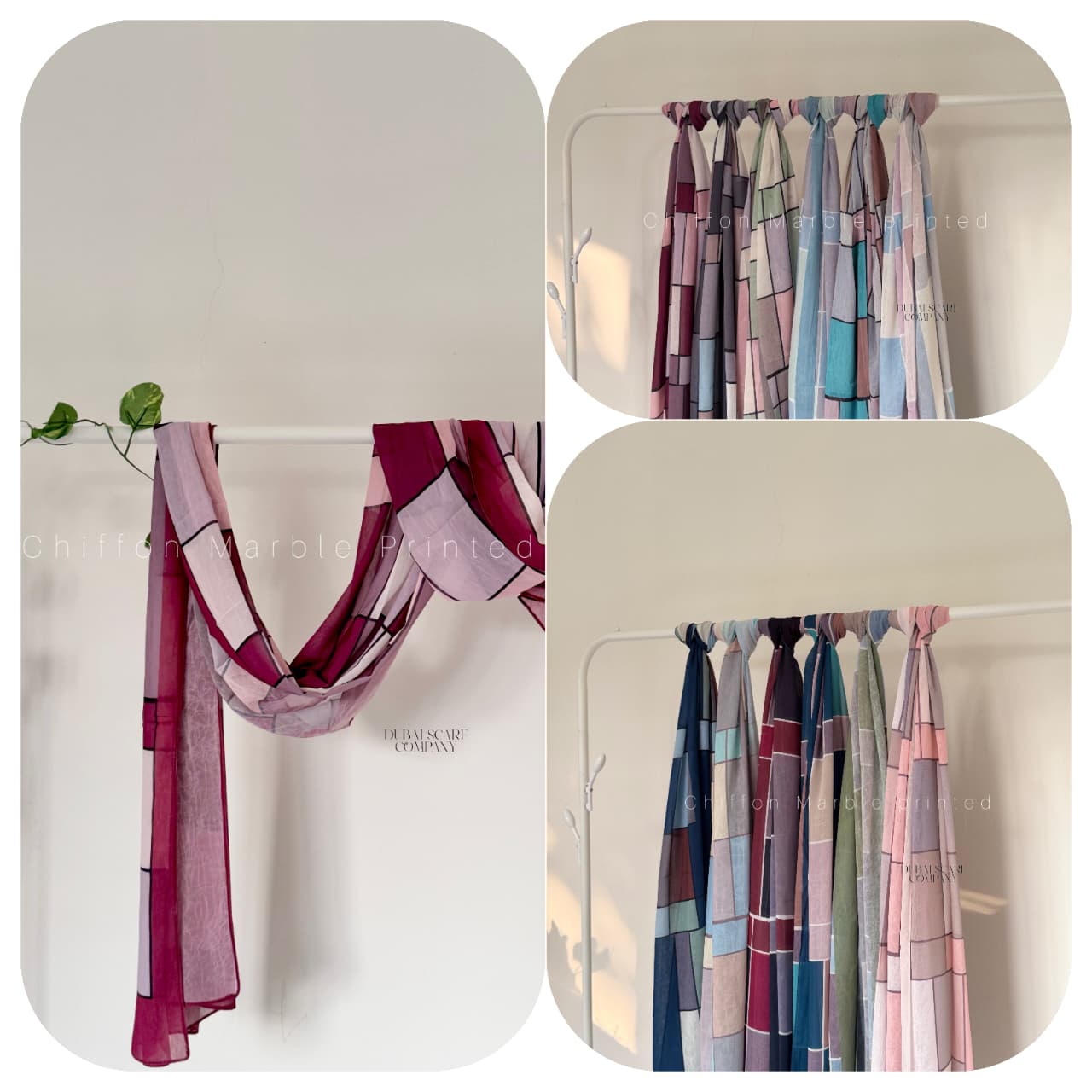 CHIFFON MARBLE PRINTED HIJAB