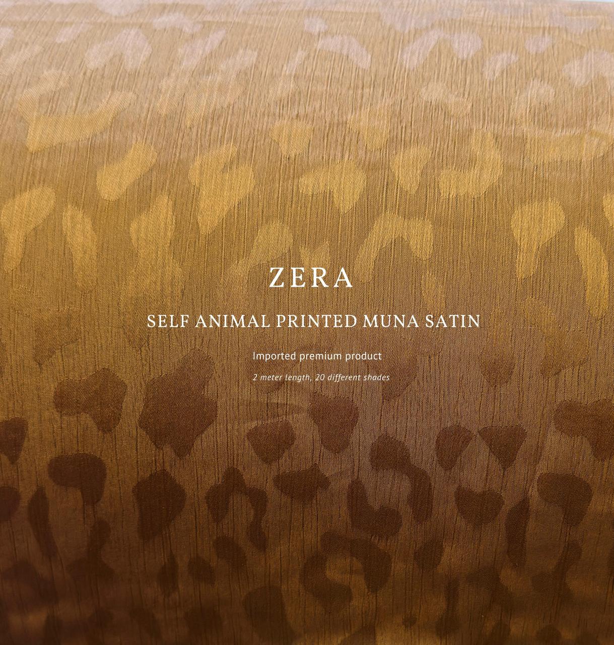 ✨ ZERA Self Animal Printed Muna Satin ✨