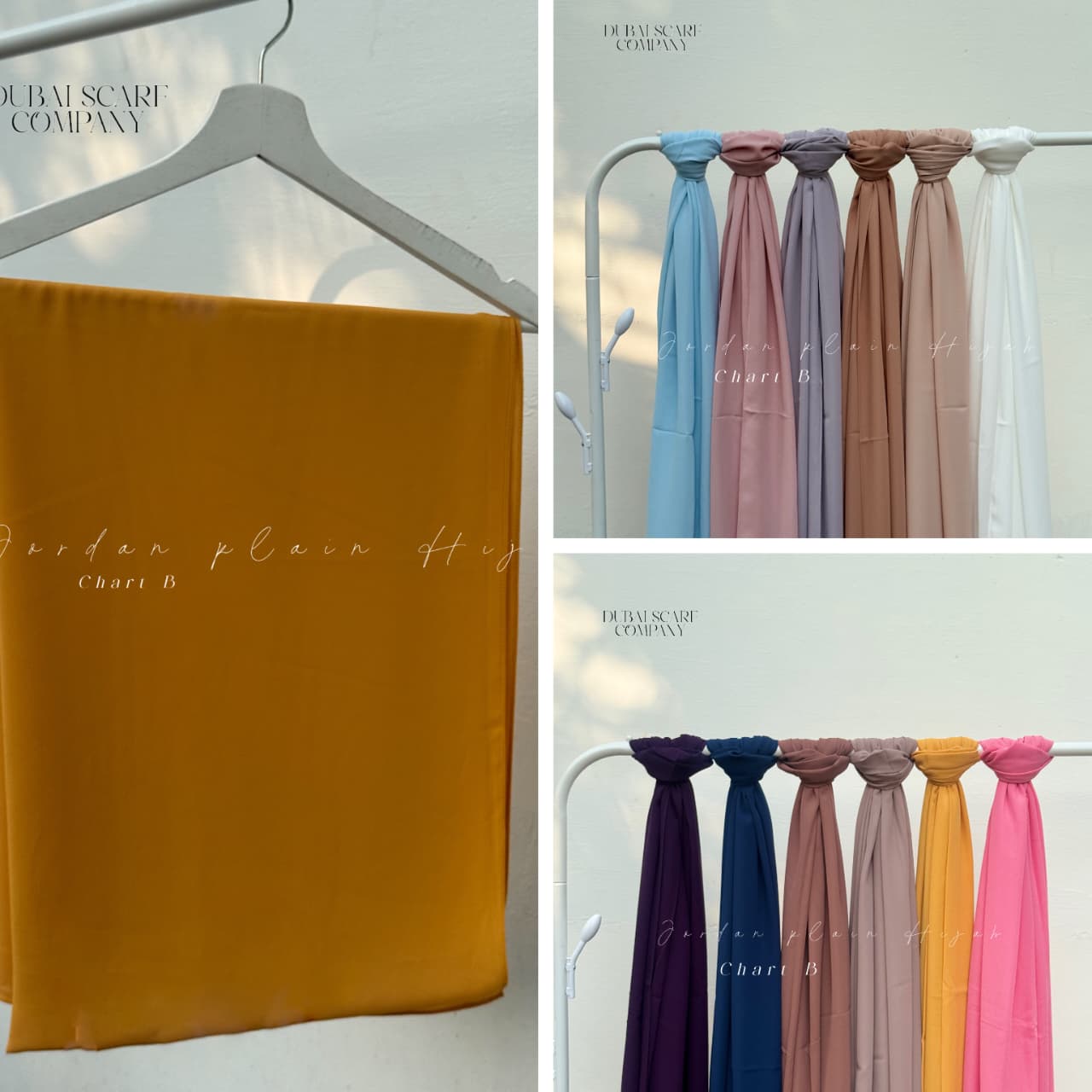 ✨ JORDAN CHIFFON HIJABS – CHART B ✨