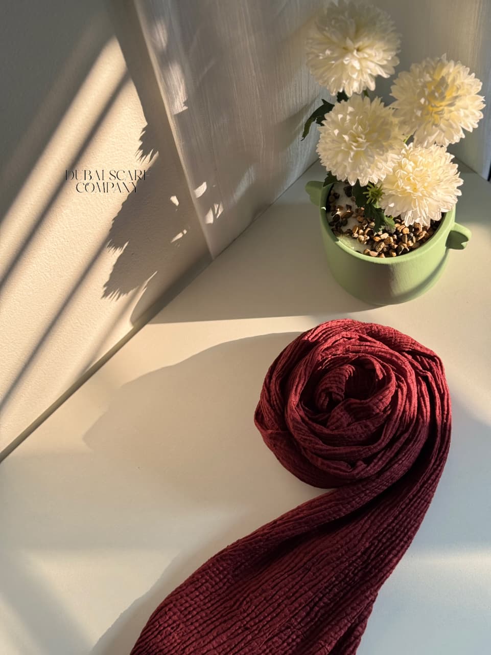 ✨ Crush Texture Plain Hijabs ✨ by Dubai Scarf Company