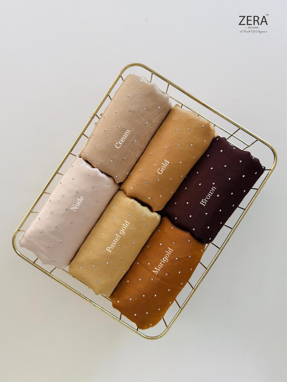 ✨ ZERA Bubble Satin Stone Hijabs ✨ Imported Premium Collection