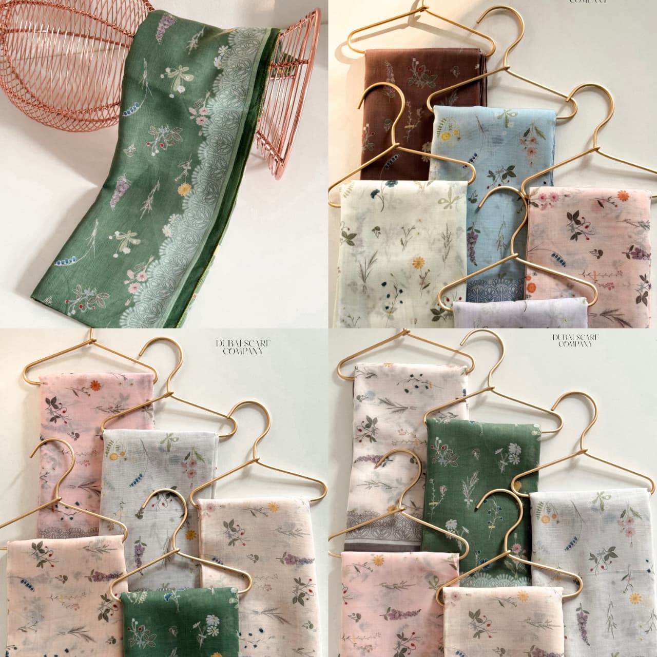 Premium Floral Printed Hijab – Voil Cotton