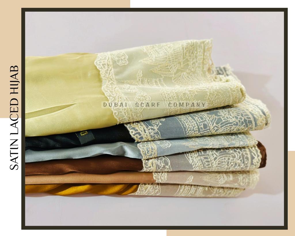SATIN LACED HIJAB