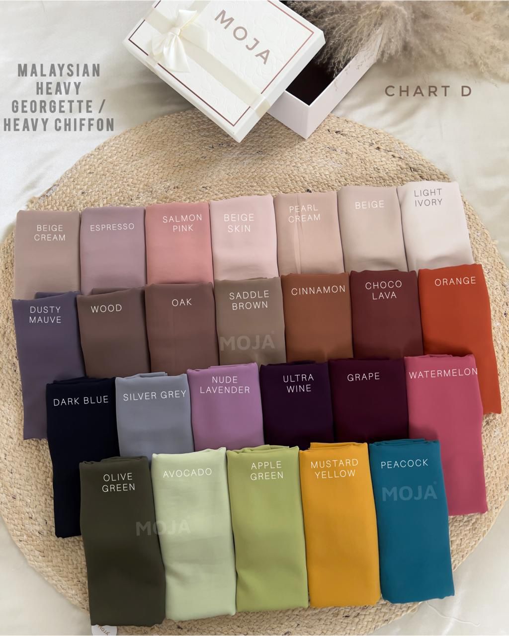 MOJA MALAYSIAN HEAVY CHIFFON