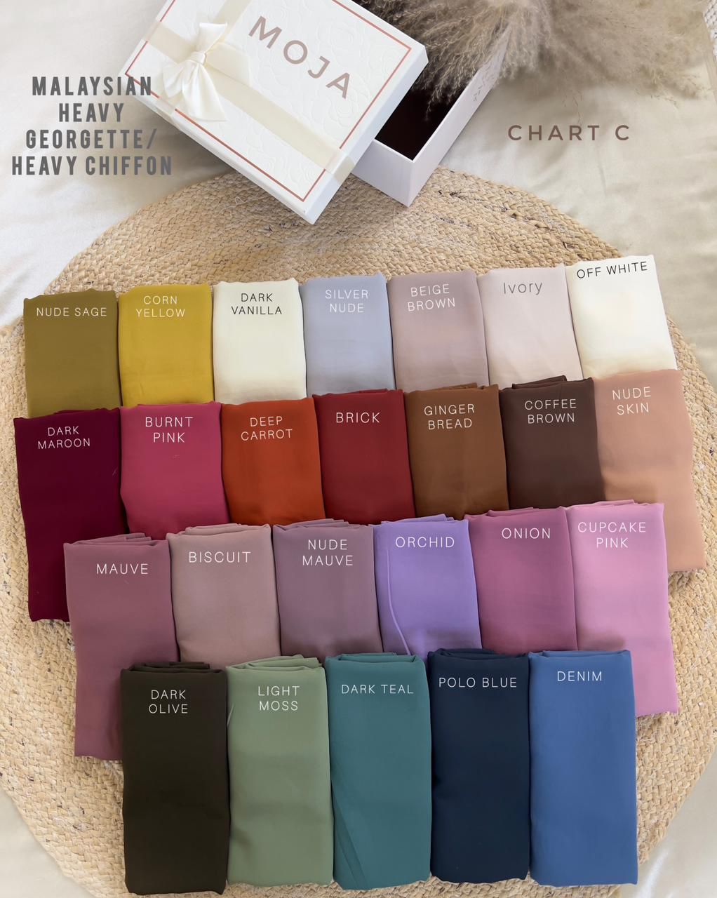 MOJA MALAYSIAN HEAVY CHIFFON