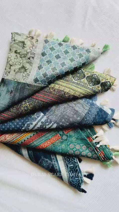 PREMIUM PRINTED TASSEL HIJAB